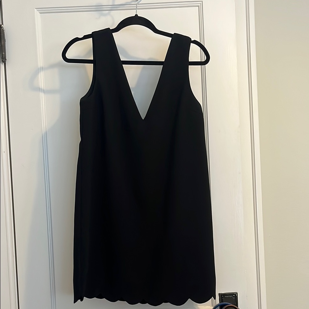 Tobi Black V-Neck Mini Dress